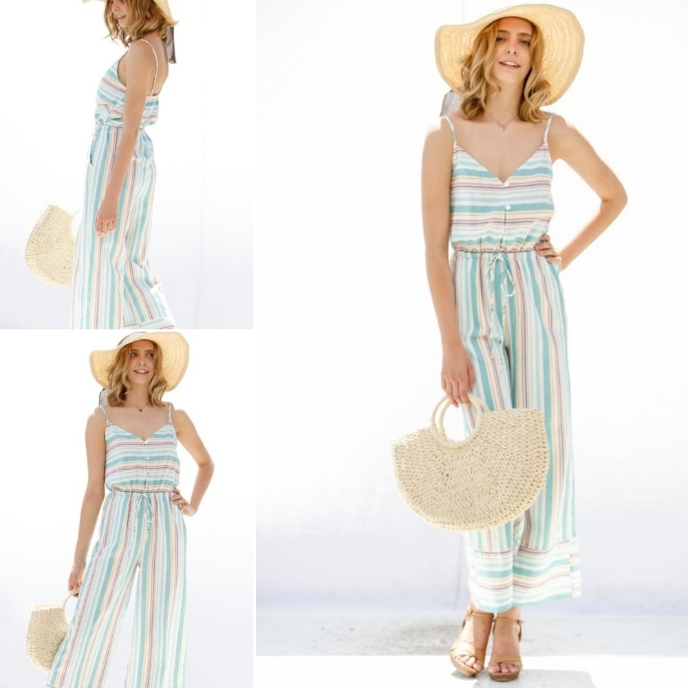 Striped Jumpsuit - Picture 1 of 3